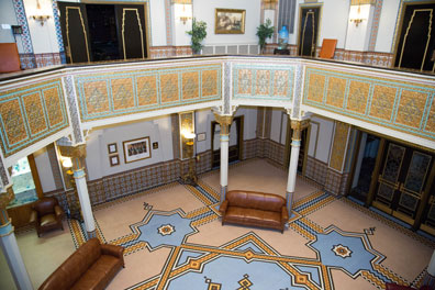 Tripoli Shrine Center interior ceremonial setting