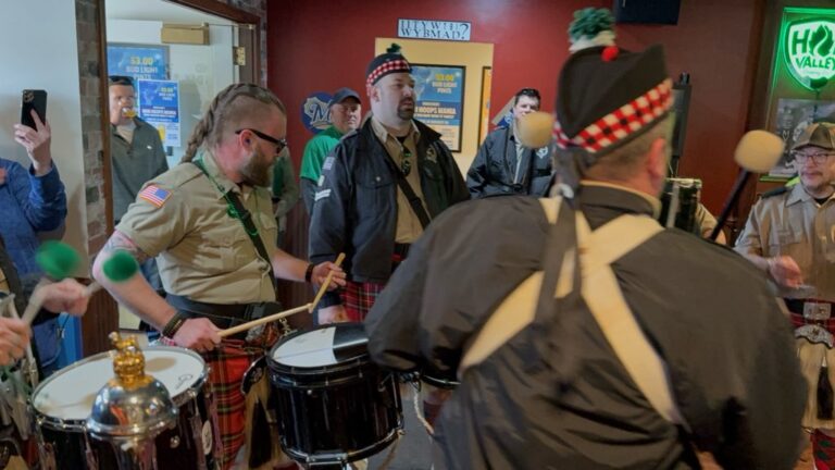 Tripoli Scottish Highlanders ceremonial performance